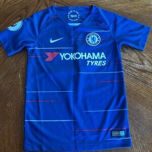 🇬🇧Nike Chelsea FC Eden Hazard#10 2018-2019 Home Blue Jersey Kids/Youth Small